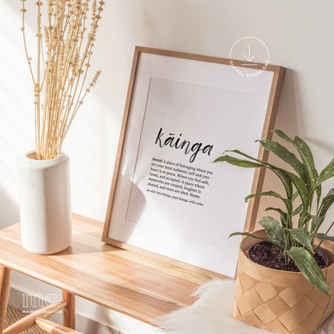 'Kāinga / Home' Definition Print - Digital Download