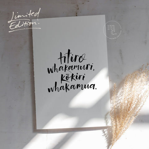 'Titiro whakamuri' Print - Digital Download *Limited Edition*