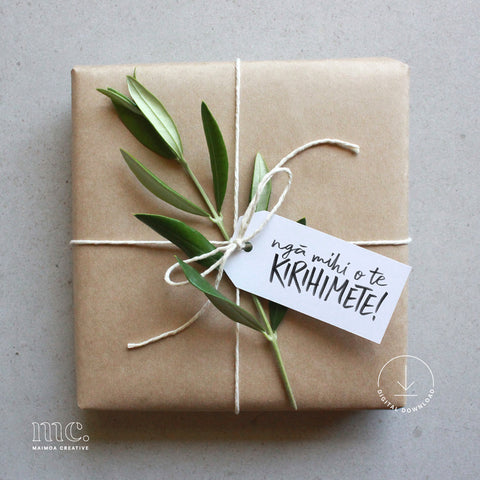 Māori Christmas Gift Tags - Digital Download