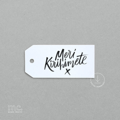 Māori Christmas Gift Tags Printable Download