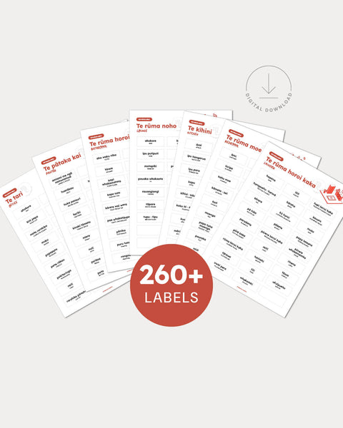 Printable Māori Labels | Home Bundle