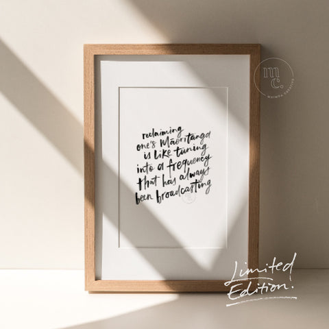 *LIMITED EDITION* Hand-lettered Art Prints