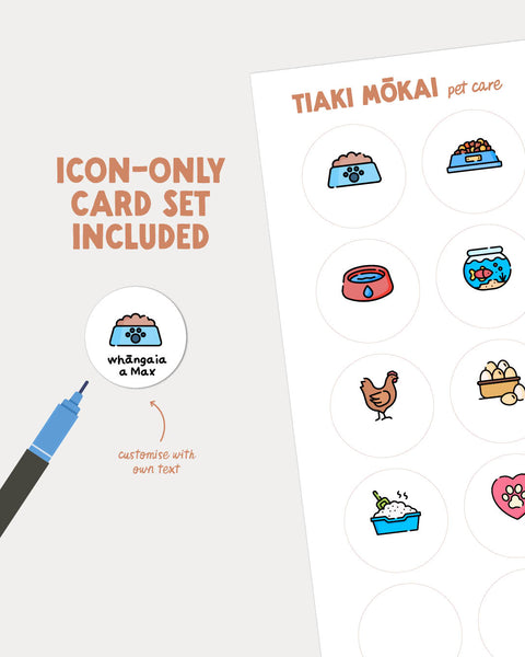Pet Care Cards | Visual Routine Chart Add-on