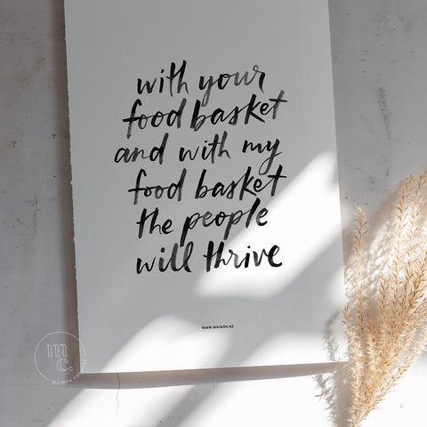FREE printable download: 'Nāu te rourou' duo prints