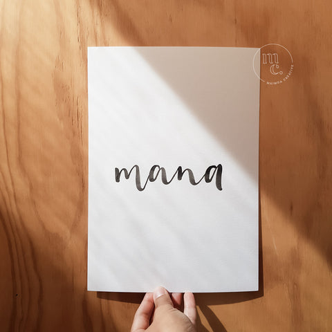 custom print / hand-lettered print / handlettered print / bespoke print / wall art / whakataukī / whakatauki / Māori proverb / Maori proverb / te reo Māori / te reo Maori / mana