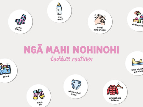 Ngā mahi nohinohi | Toddler routines