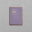 Greeting card with text 'Sorry for being a haututū. love youuuu' on a pastel purple background, placed on a light surface