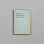 Greeting card with text 'You're a top notch hōhā/hoa' on a light mint green background, placed on a light surface