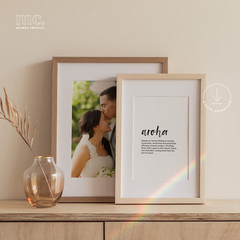 'Aroha / Love' Definition Print - Digital Download