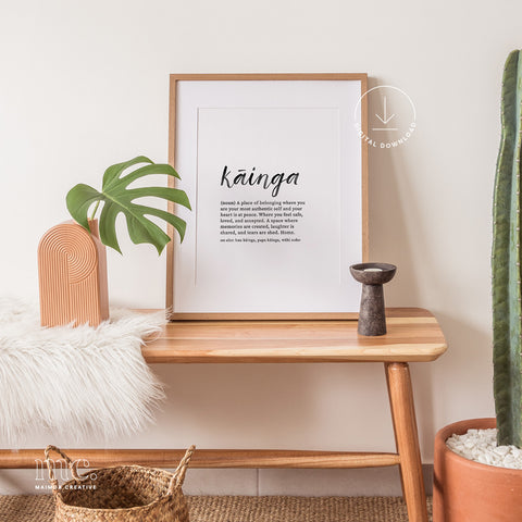 'Kāinga / Home' Definition Print - Digital Download