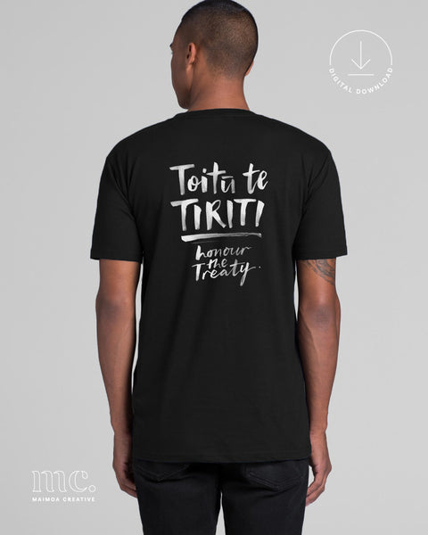 Toitu te Tiriti honour the treaty of Waitangi free downloadable t-shirt design
