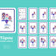 Tūpou Māori personal pronoun flashcards – digital download set with visual illustrations for te reo learners, created by Maimoa Creative.