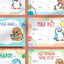 Bilingual Māori certificates for primary school and ECE large pack classroom award certificates with cute cartoon kiwi and kororā penguin illustrations