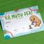 Ka mutu pea how wonderful bilingual Māori certificate for primary school students – classroom award certificate with cute kiwi illustration watering a fern frond