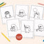 Cute Kiwi & Kororā Colouring Pages Bundle | Digital Download