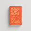 Māori at Home book cover by Scotty and Stacey Morrison – te reo Māori guide for everyday use, red-orange design with whānau and home icon.