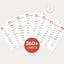 Six printed label sheets fanned out on a light gray background, with a large badge reading '260+ LABELS' and a small 'DIGITAL DOWNLOAD' mark above. The sheets are printable label templates in Te Reo Māori.