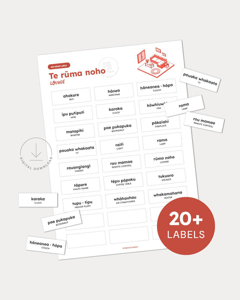 Printable Māori Labels | Lounge