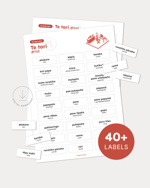 Printable Māori Labels | Office