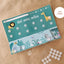 Flip chart with zoo animal illustrations and velcro dot stickers