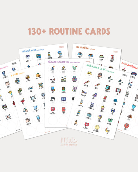 Printable Visual Routine & Chore Chart System | Whānau Bundle